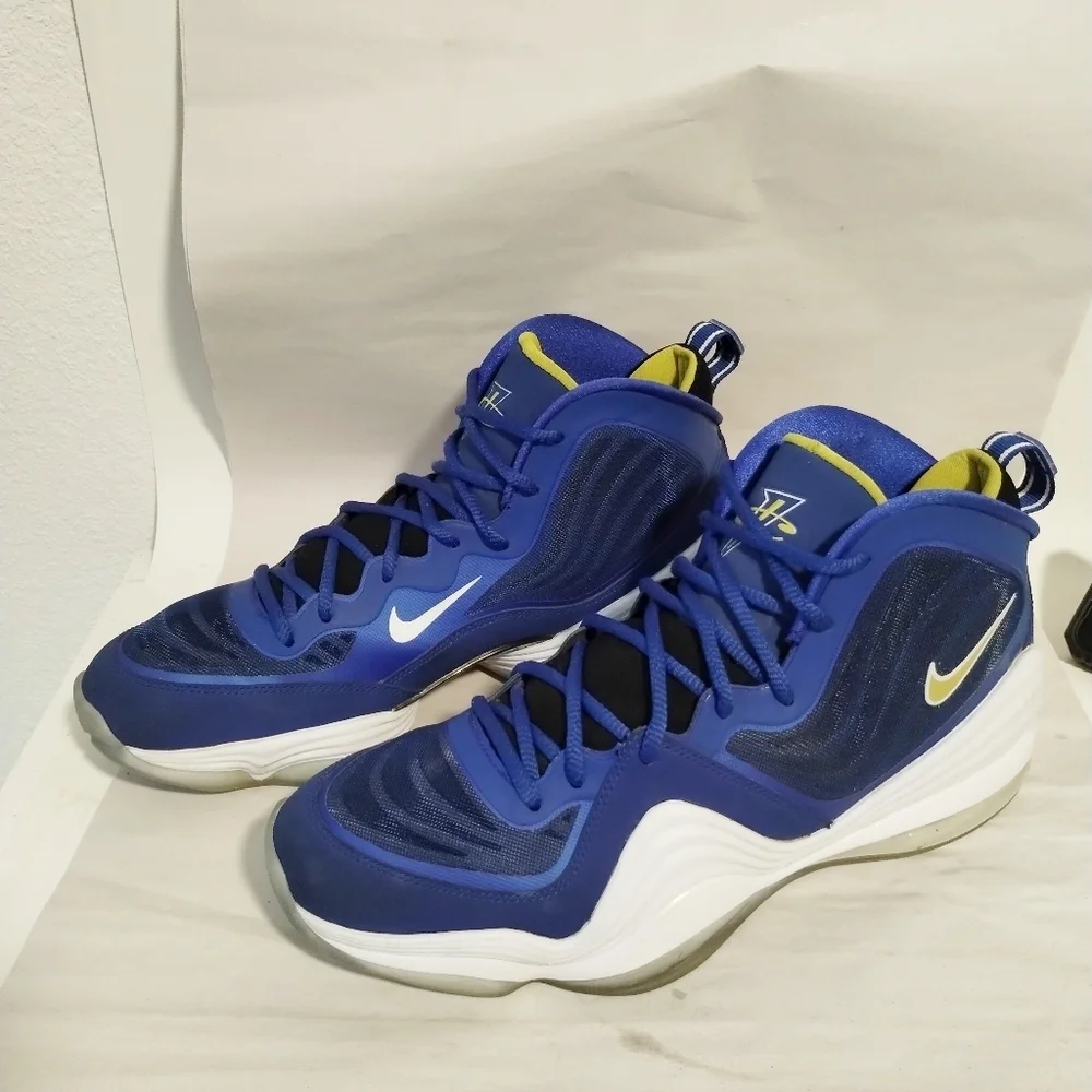 Nike Air Penny‎ V 5 Blue Chips Athletic Basketball Hip-Hop Sneakers Size 11